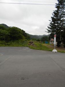 神明駅横のバス停