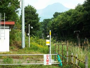姫川信号場から駒ヶ岳