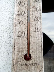 津別峠展望台の温度計