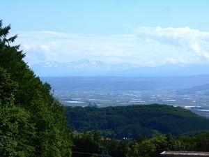 富良野市街地遠景ズーム