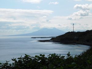 噴火湾沿岸からの風景