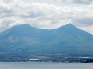 噴火湾沿岸からの風景