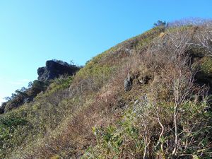 羅漢岩附近の登山道