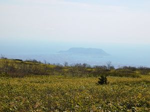 函館山方面の景色