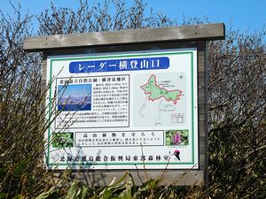 レーダー横登山口