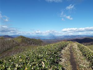 前紋別岳山頂から