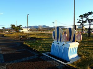 道の駅　みたら室蘭周辺の様子