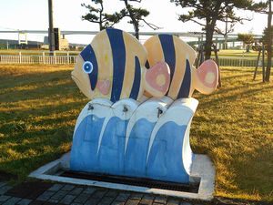 道の駅　みたら室蘭周辺の様子