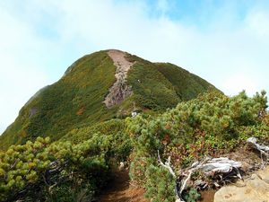 馬の背から山頂へ