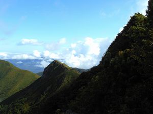 馬の背から山頂へ