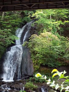 三段の滝・滝見広場から