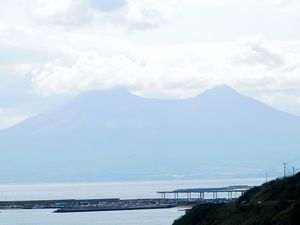 落部漁港付近から