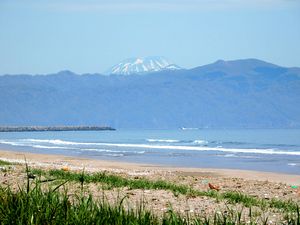 長万部付近の海岸から