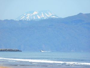 長万部付近の海岸から