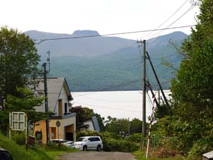 登山口の標示板