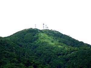支笏湖温泉街から