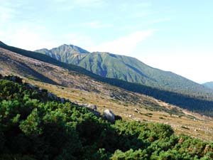 函状の沢 へ向かう