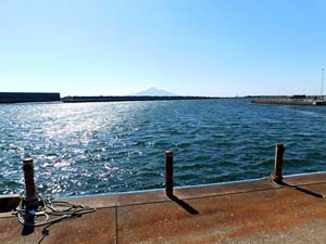 抜海漁港から