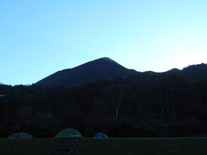 五色温泉野営場へ