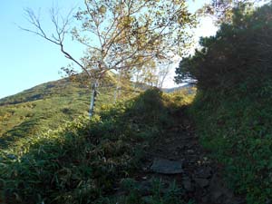 頂上まで1000ｍ地点へ