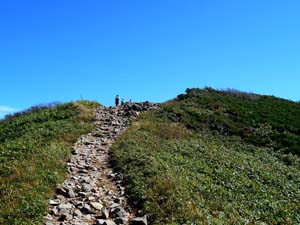 山頂へ