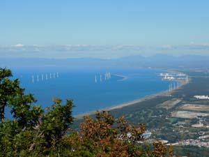 銭函天狗山々頂から